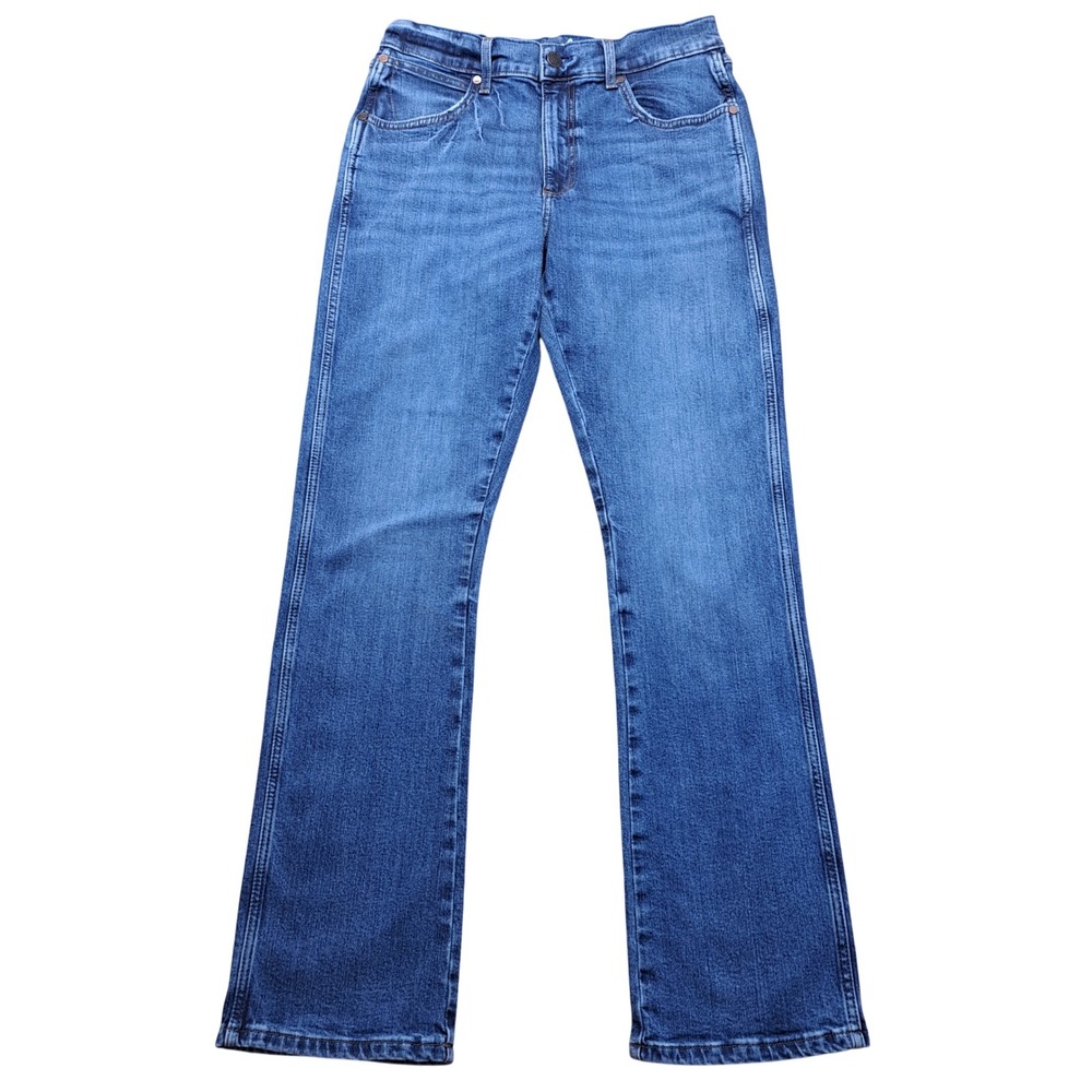Wrangler Retro Slim Boot Jean Women 31x34 Blue Excellent Stretch Western 77MWZJD